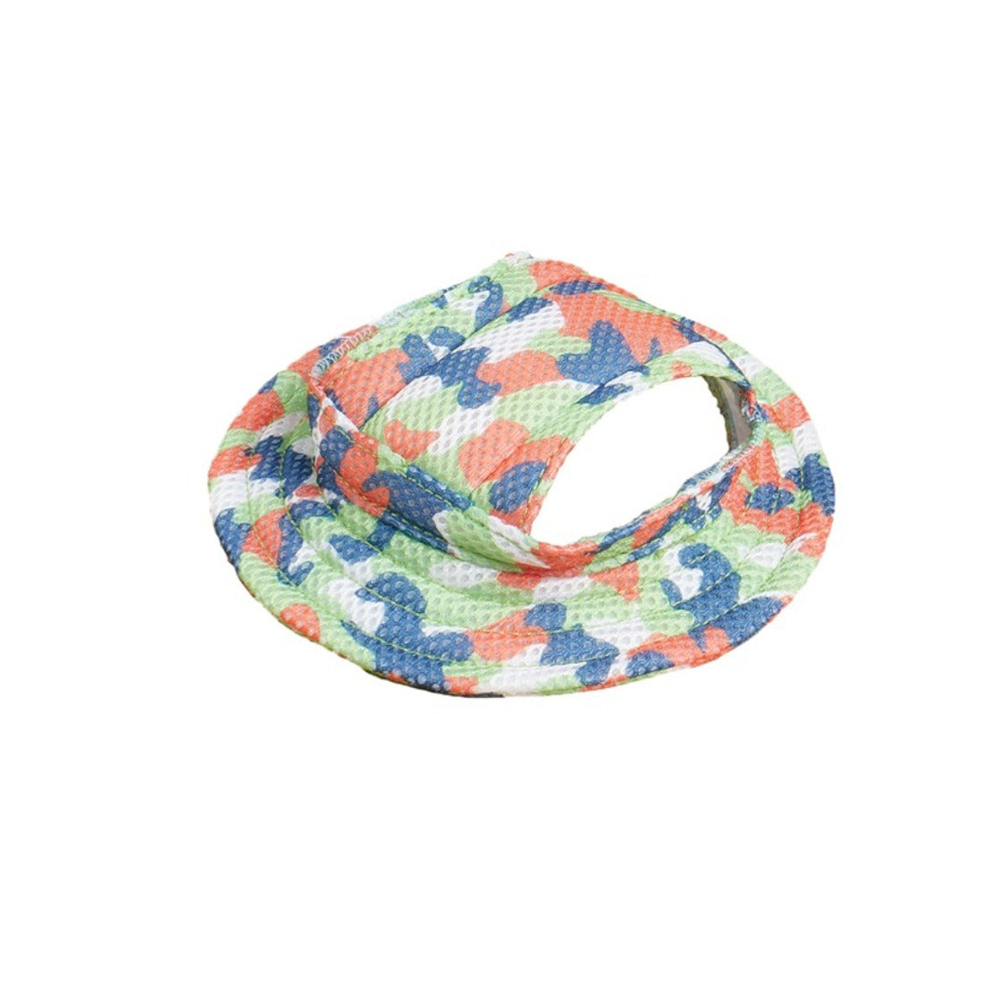 Close-up of Ozzie dog visor cap highlighting mesh fabric and adjustable strap