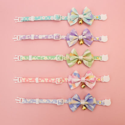 Mokka - Adjustable Bow Tie Bell Pet Cat Collar