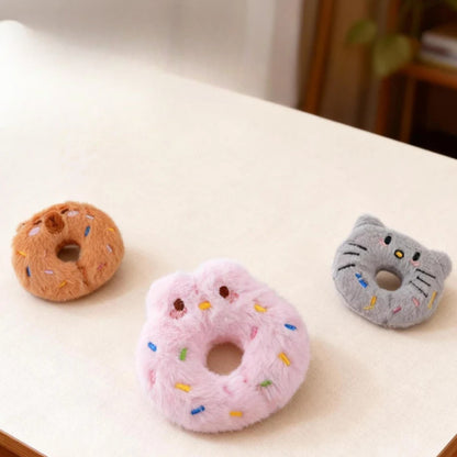 Moo - Animal Donut Plush Cat Toy