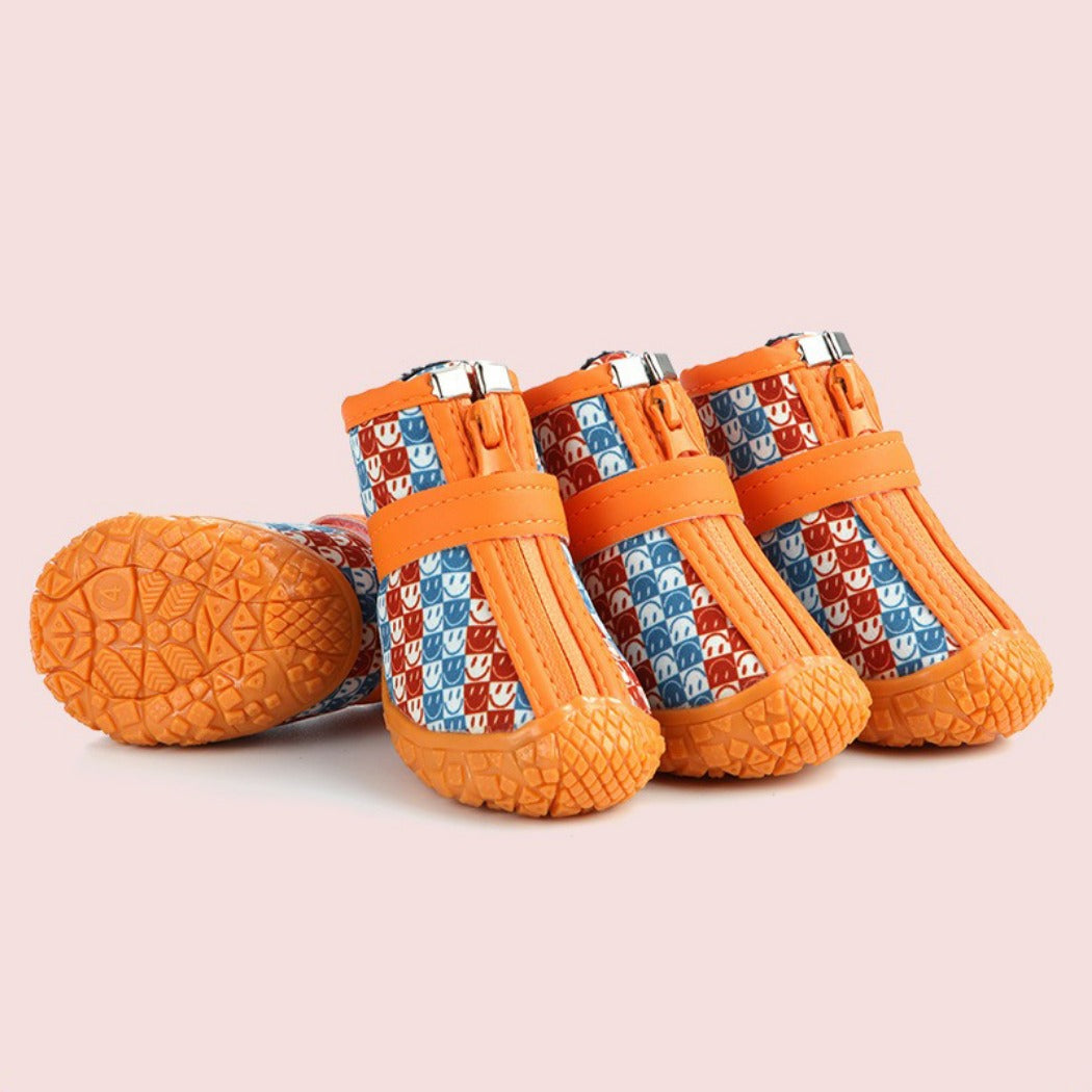 Ozzie - Stylish Checkered Dog Boots