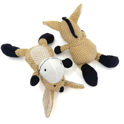 Petkin - Donkey Squeaky Plush Pet Toy