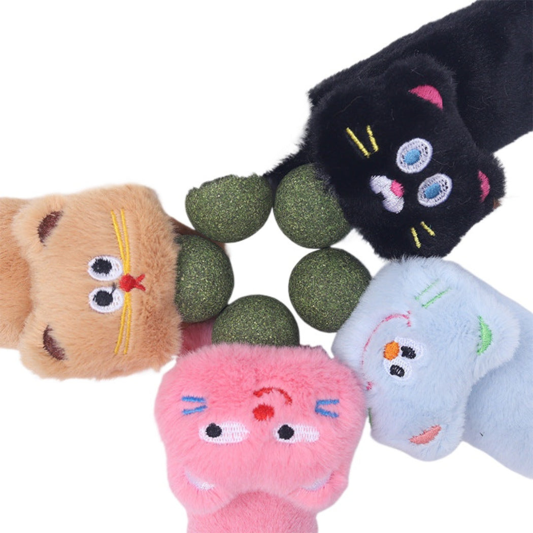 Moo - Fuzzy Cat-Shaped Plush Cat Toy