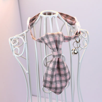 Mokka - British Style Plaid Bow Tie Cat Collar
