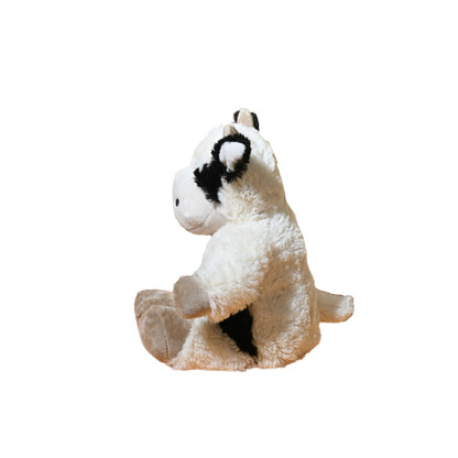 Petkin - Squeaky Cow Stuffed Play Dog Plush Toy