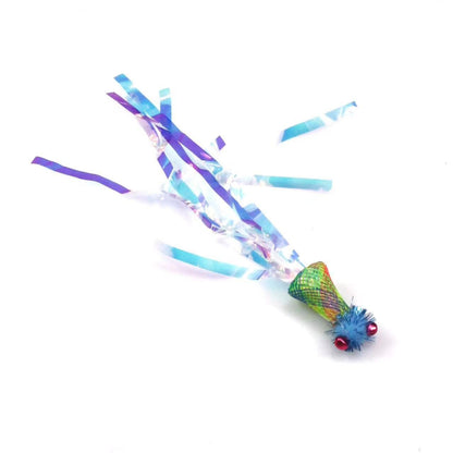 Moo - Sparkle Ribbon Teaser Play Cat Toy
