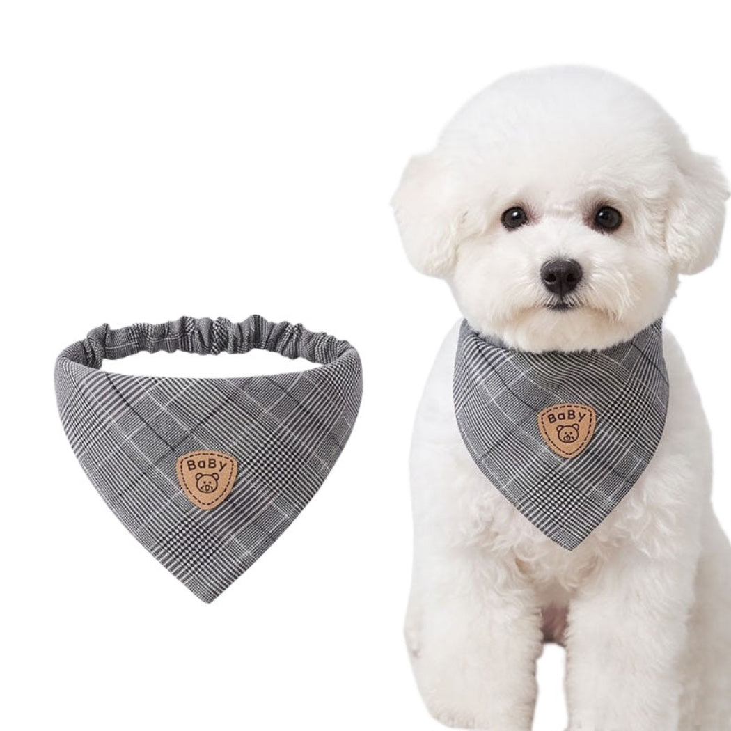 Mokka - Plaid & Stripe Bandana Pet Neckwear