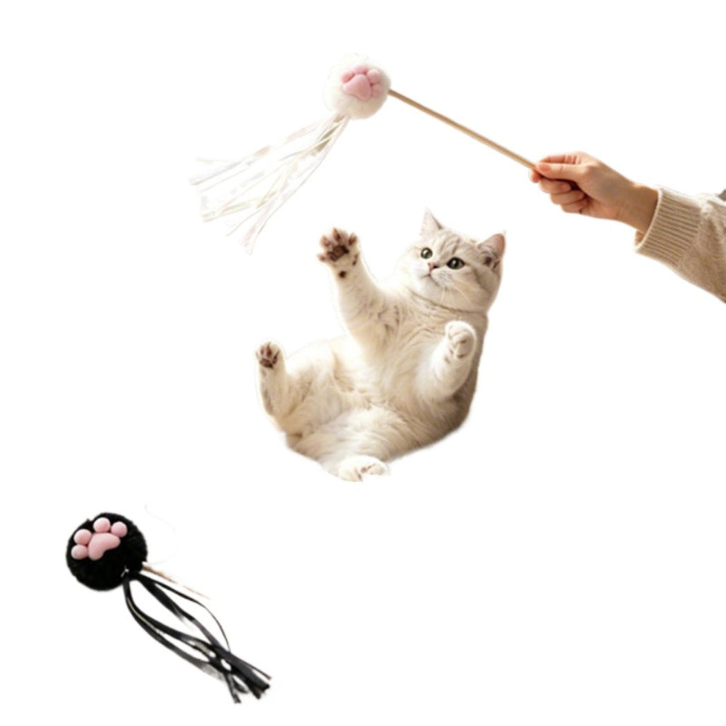 Moo - Cat Paw Tassel Teaser Wand