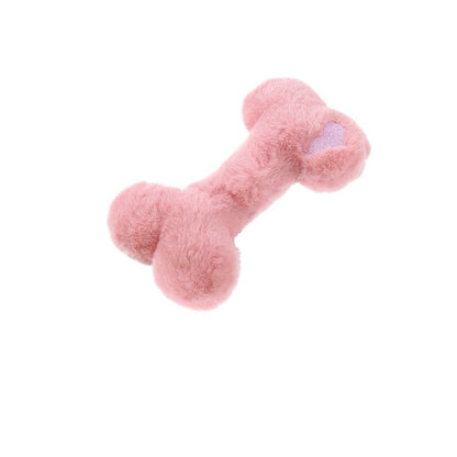 Petkin - Heart Bone-Shaped Plush Dog Toy