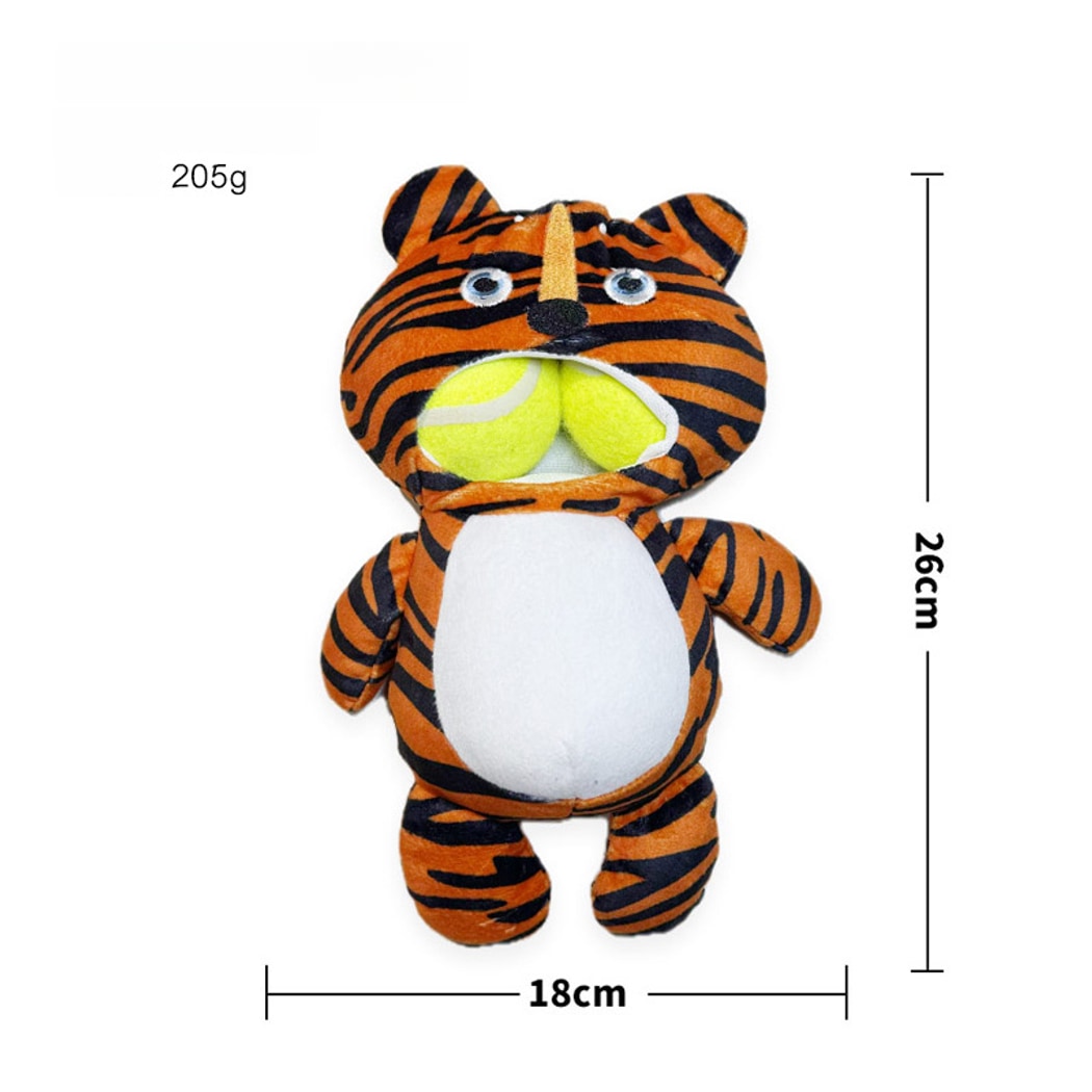 Petkin - Animal Print Plush Squeaky Dog Toy