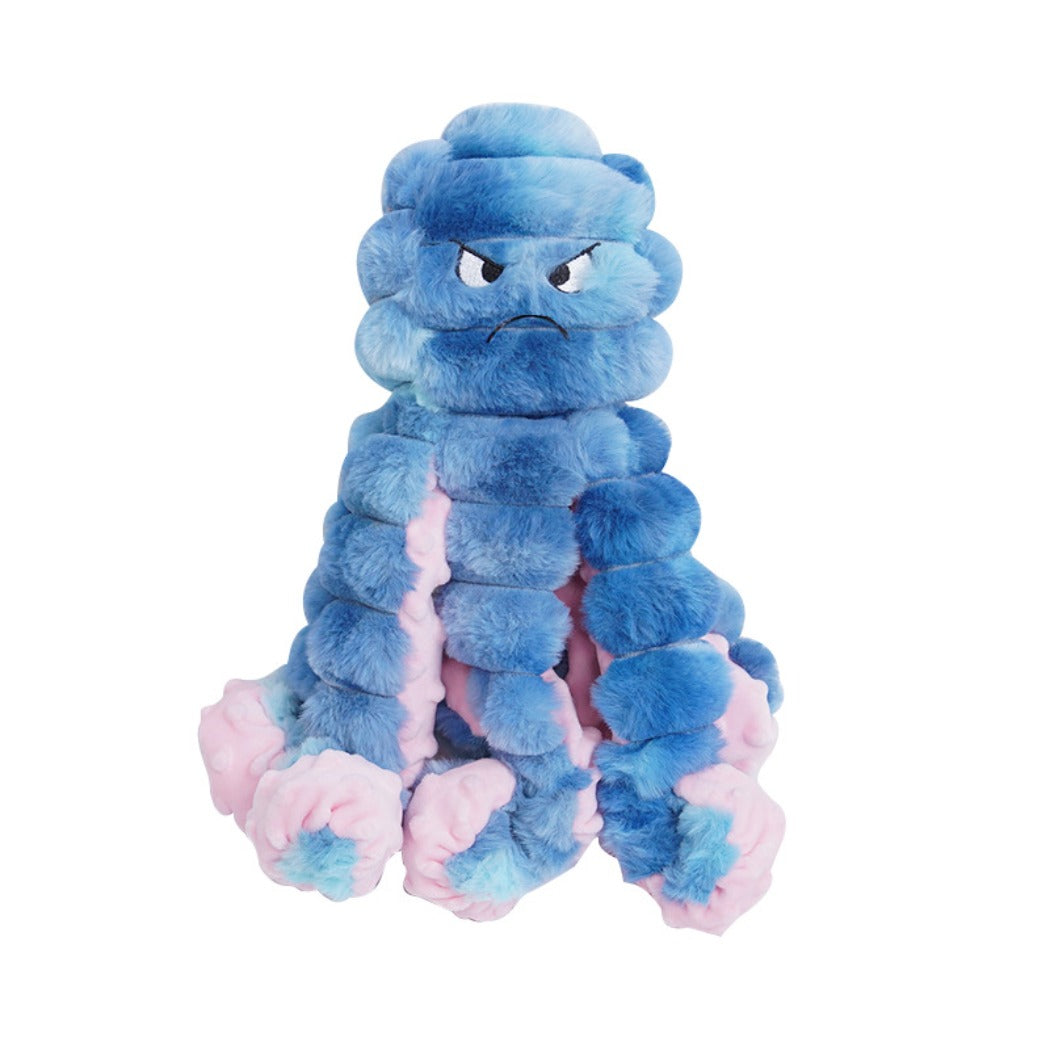Petkin – Fluffy Octopus Plush Squeaky Dog Toy