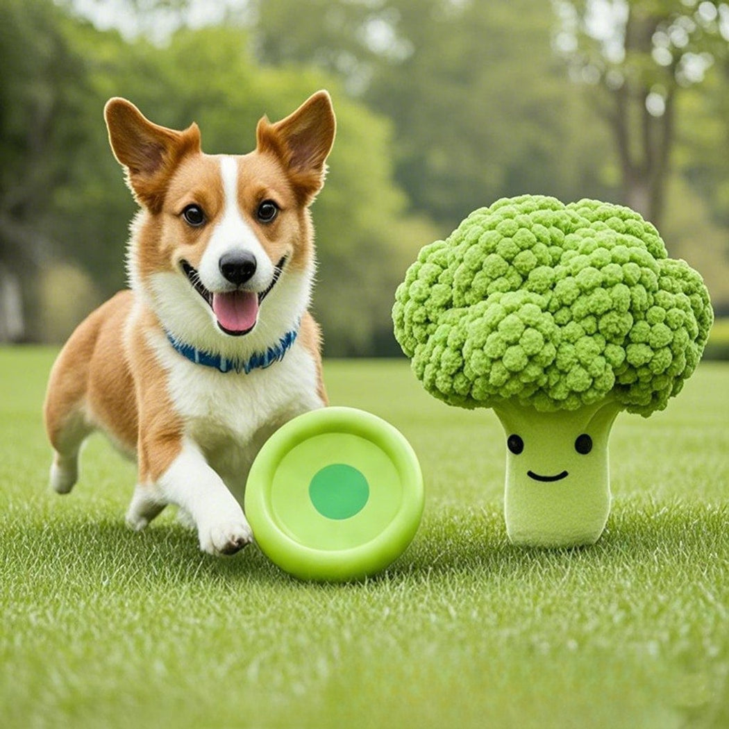 Petkin - Vegetable Character Plush Play Dog Toy