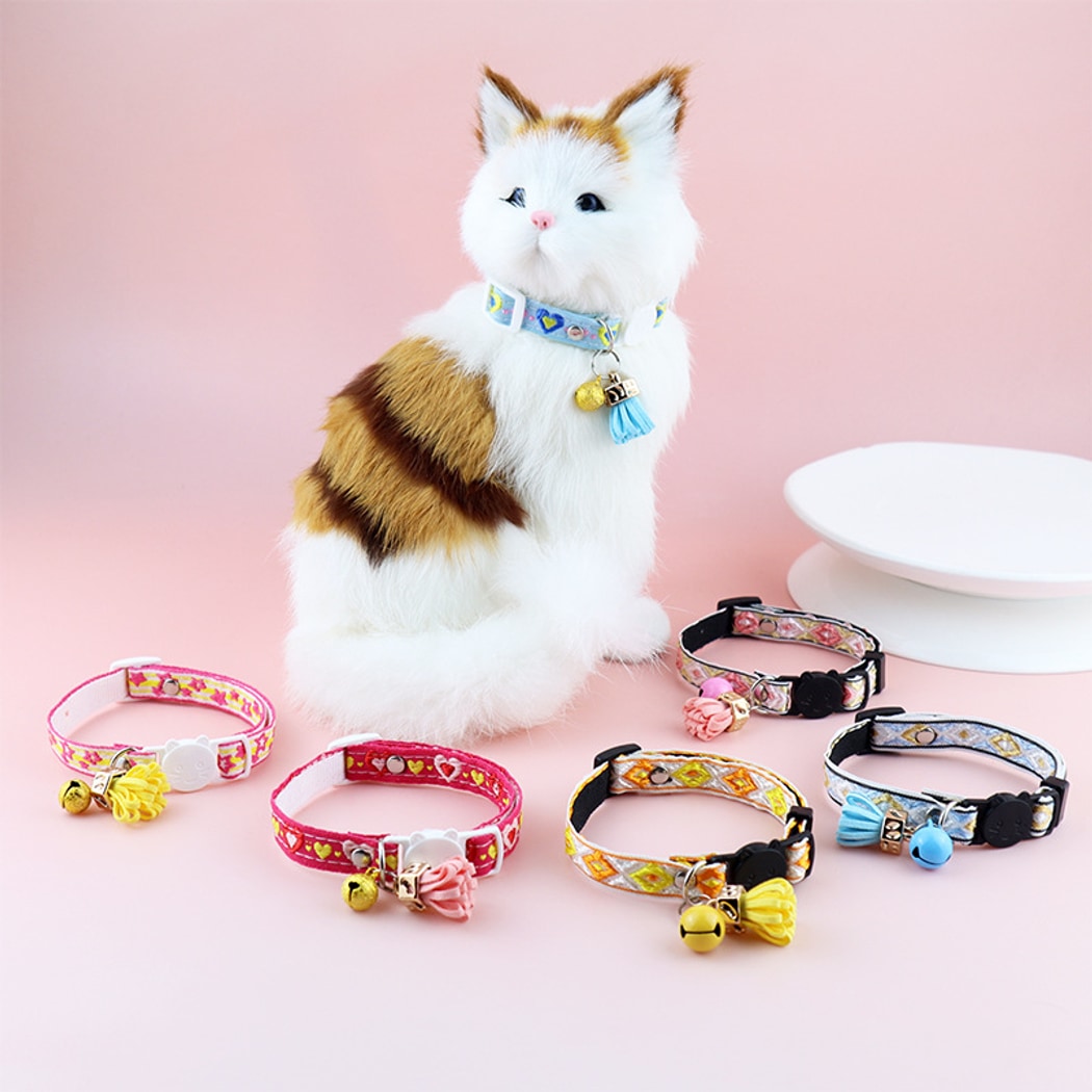 Mokka - Embroidered Pattern Decorative Cat Collar