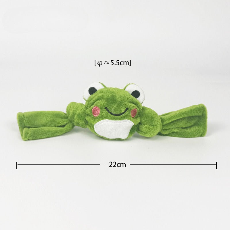 Petkin Animal Candy plush dog toy shown from an angled perspective