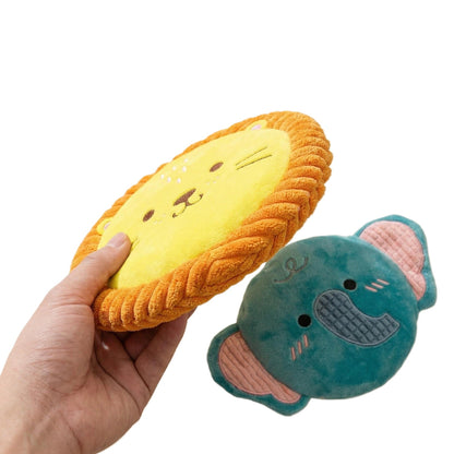 Petkin - Flat Padded Plush Disc Dog Toy