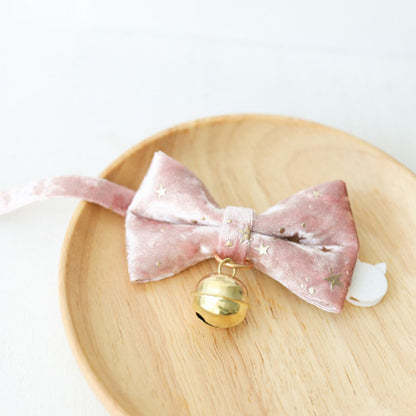 Mokka - Decorative Bow Tie Collar with Bell for Cats