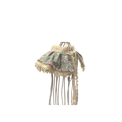 Mokka - Floral Bow Bib Pet Neckwear