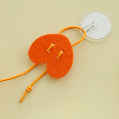 Moo - Hanging Chicken Plush Cat Toy with Bell