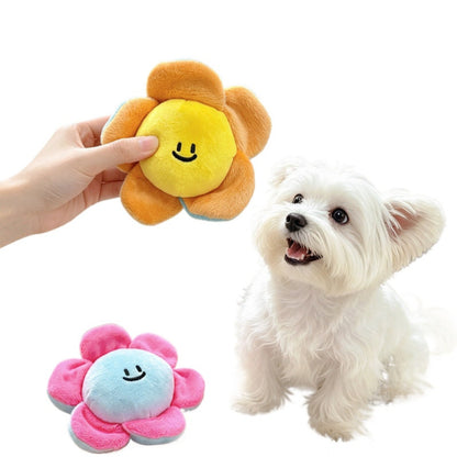 Petkin - Smiling Flower Plush Dog Toy