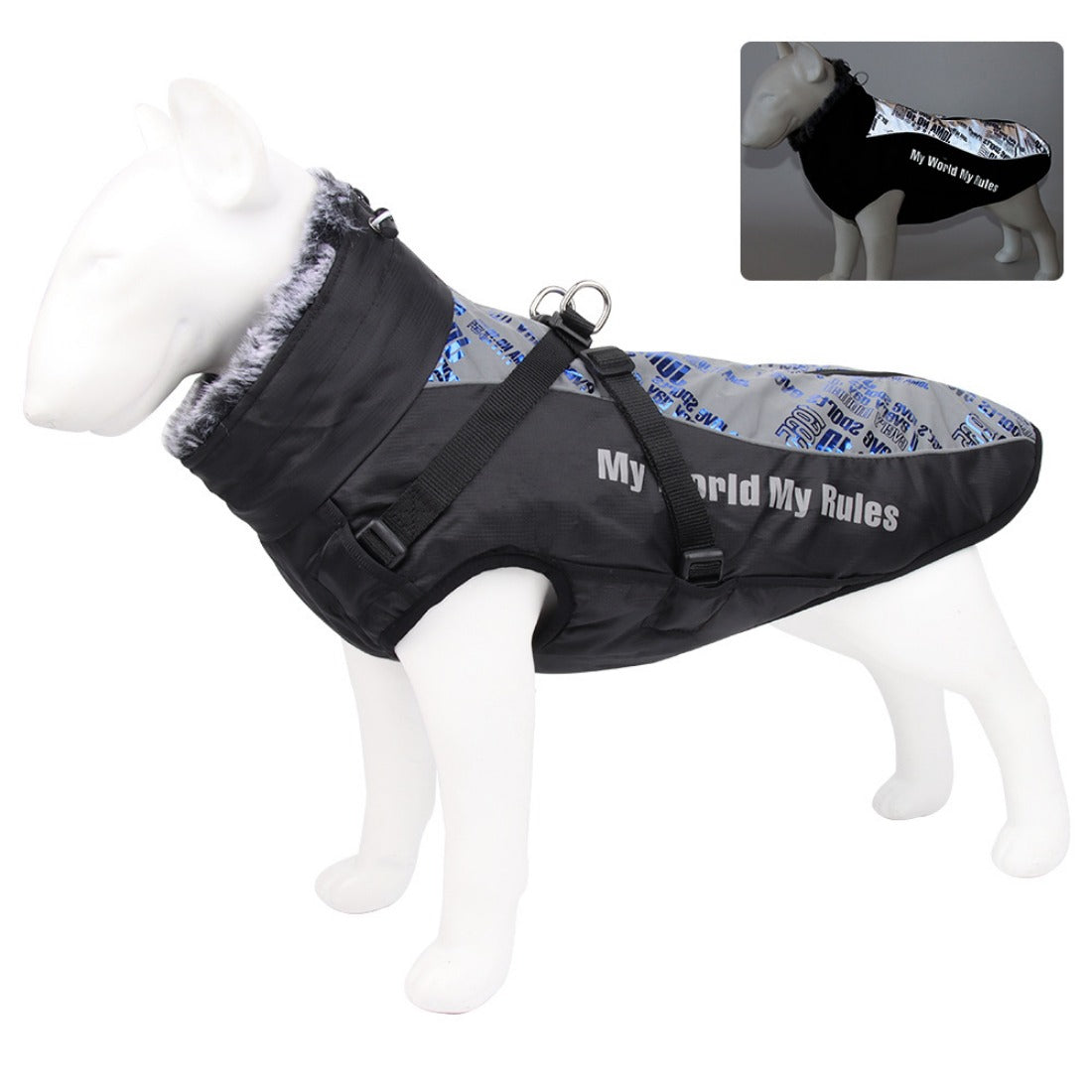 Ozzie - Waterproof Reflective Winter Coat for Large Dogs