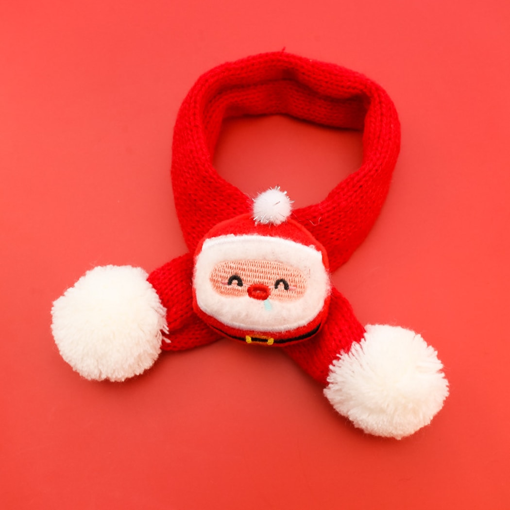 Christmoo - Cartoon Christmas Knit Pet Scarf