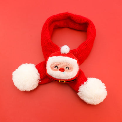 Christmoo - Cartoon Christmas Knit Pet Scarf
