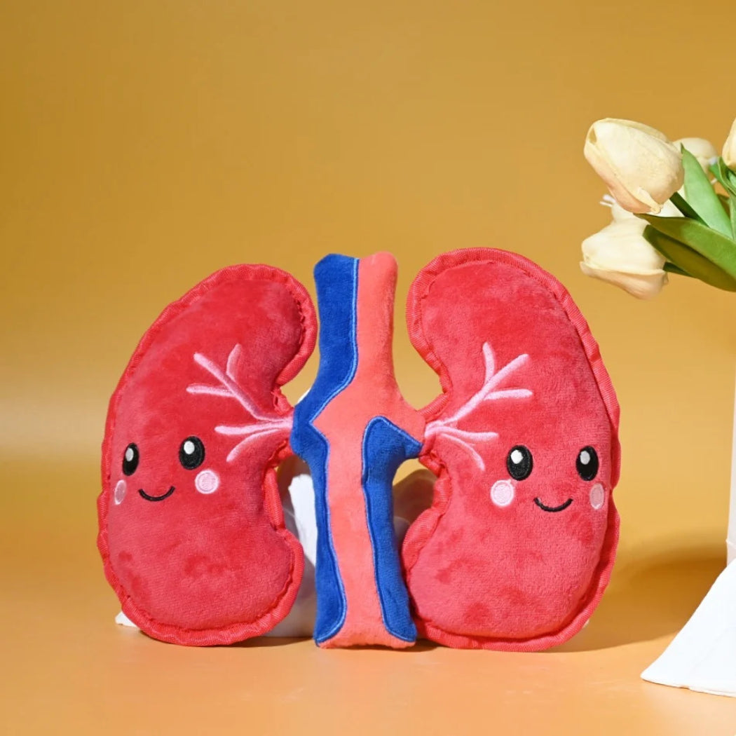 Petkin Red Kidney Plush Dog Toy