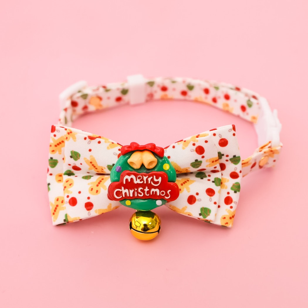 Christmoo - Cartoon Christmas Bow Tie Pet Collar