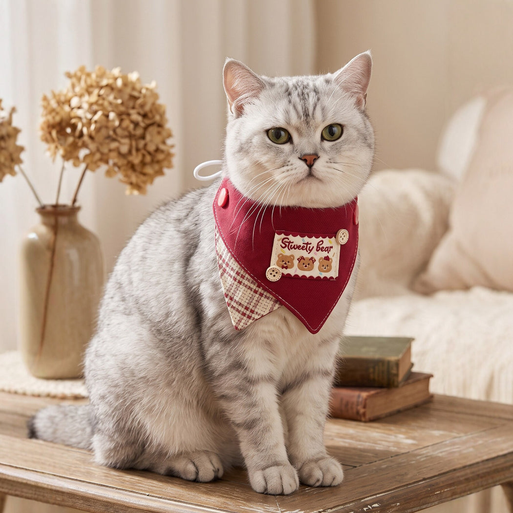 Mokka - Patterned Bandana Bib Pet Neckwear