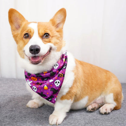 Mokka - Patterned Triangular Bandana Pet Neckwear