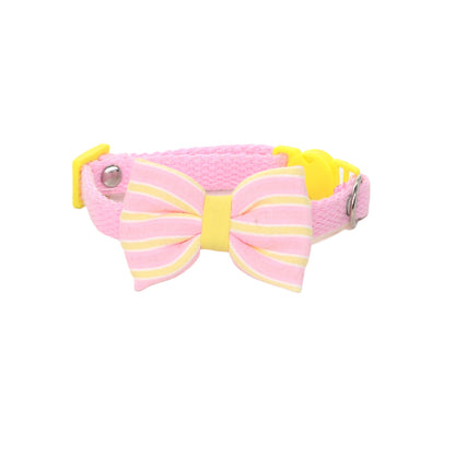Mokka - Striped Bow Breakaway Cat Collar