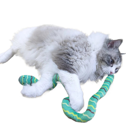 Moo - Snake-Shaped Plush Cat Toy