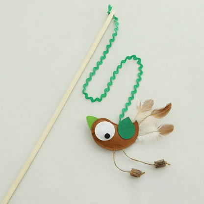 Petkin - Bird Feather Cat Teaser Wand