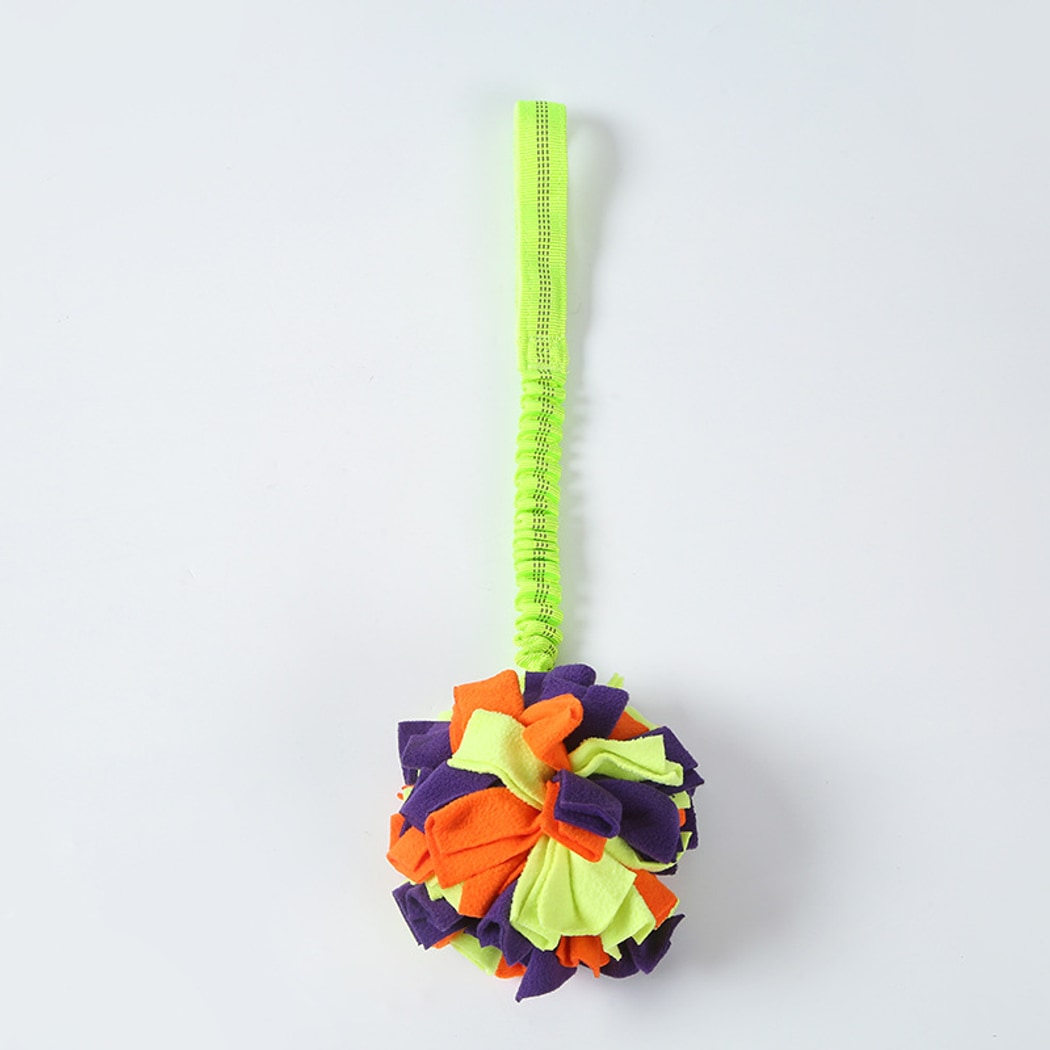 Petkin - Interactive Plush Ball Dog Toy with Strap
