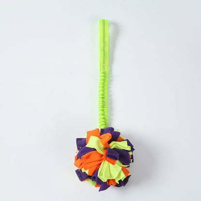 Petkin - Interactive Plush Ball Dog Toy with Strap