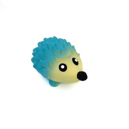 Petkin squeaky hedgehog dog toy isolated on white background