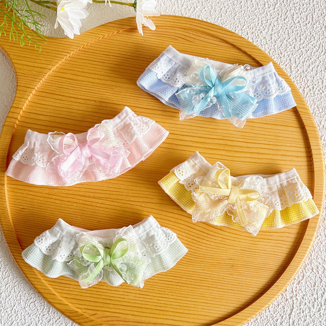 Mokka - Decorative Lace Bow Pet Collar