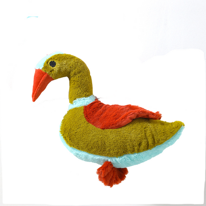 Illustration of Petkin Green Animal Series squeaky dog toy with green animal design