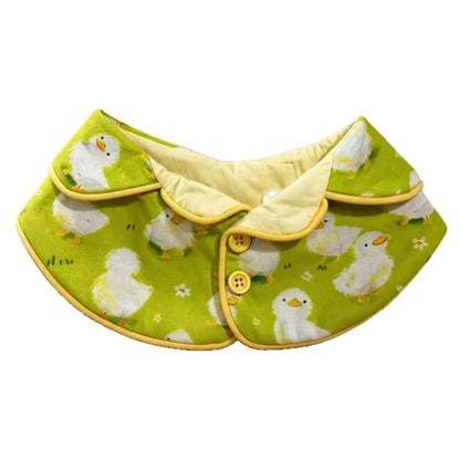 Mokka - Cute Duck Print Button Pet Collar