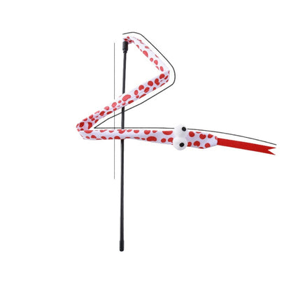 Moo - Big-Eyed Snake Wand Cat Toy