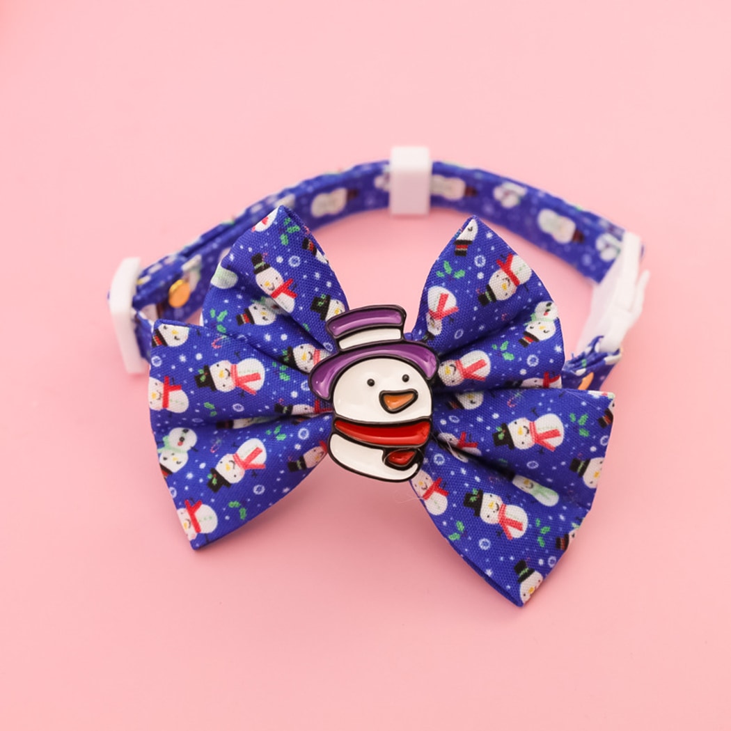 Christmoo - Christmas Cat Collar with Bell Bow Collar