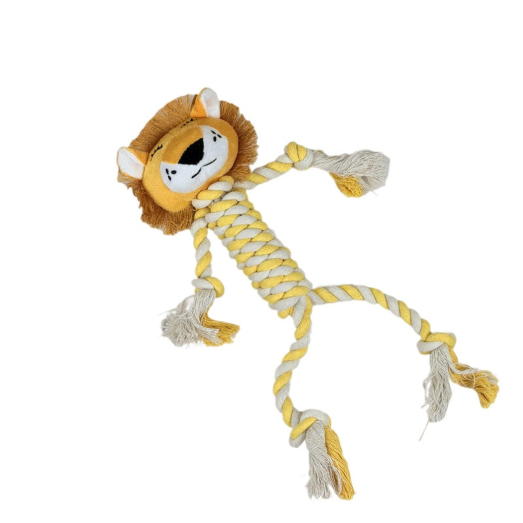 Petkin - Plush Animal Rope Dog Toy