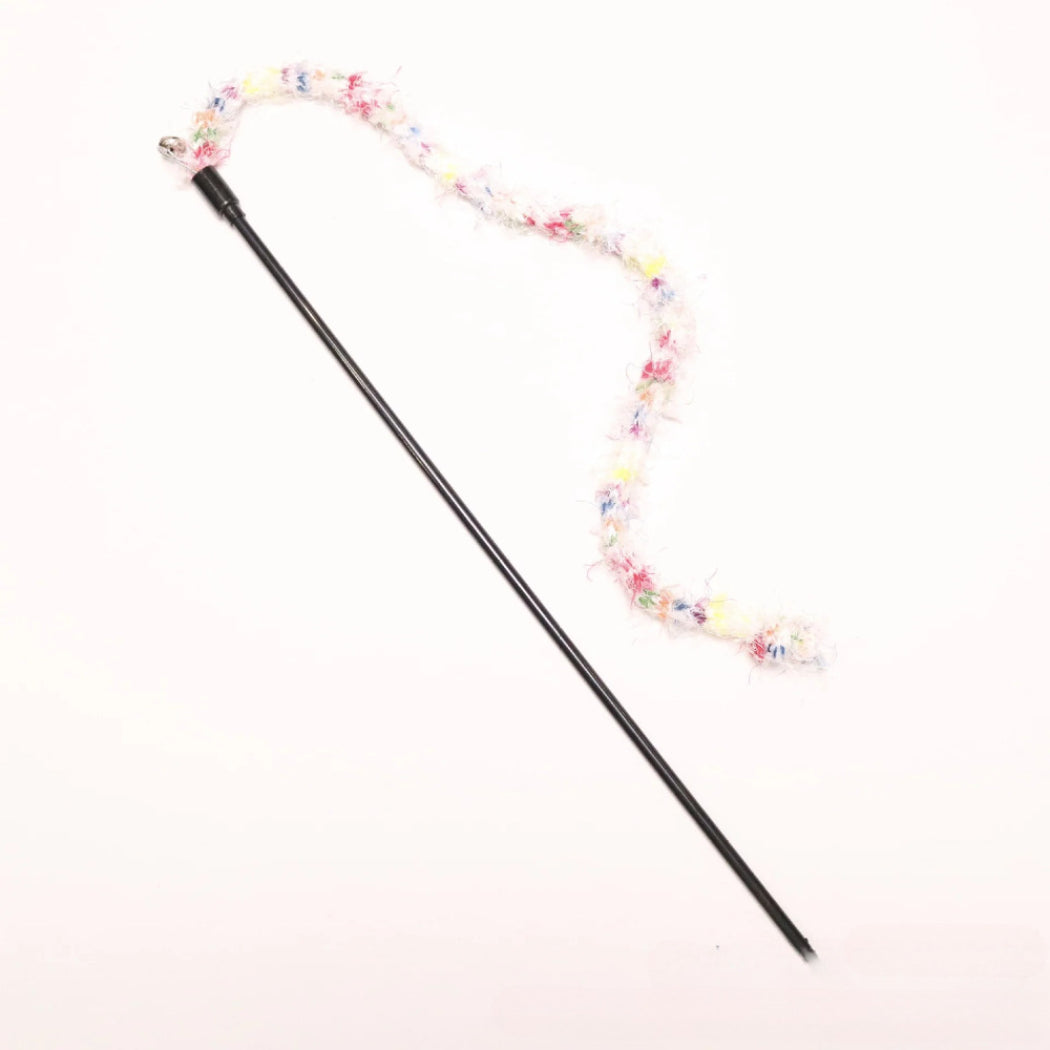 Moo - Colorful Fuzzy String Cat Teaser Wand