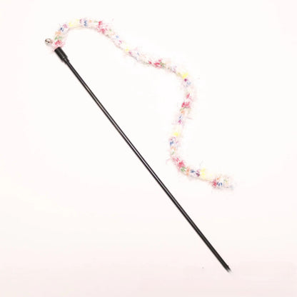 Moo - Colorful Fuzzy String Cat Teaser Wand