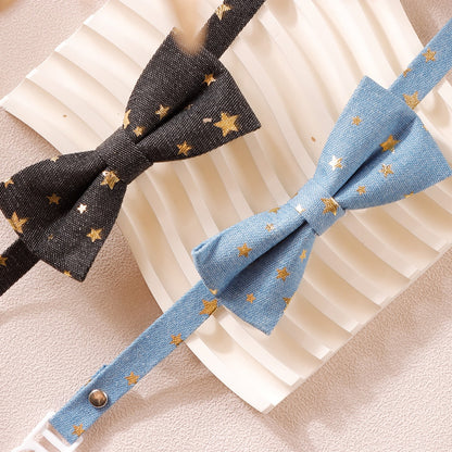 Mokka - Simple Style Star Pattern Bow Cat Collar