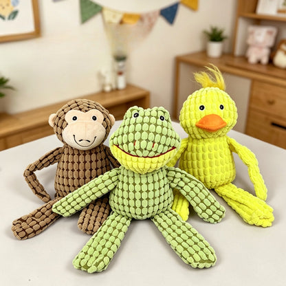 Petkin - Cute Animal Shaped Plush Dog Toy