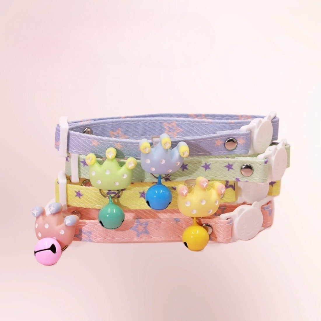 Mokka Crown Charm Breakaway Collar displayed on a white background