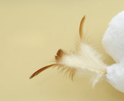 Moo - Plush Bird Toy with Feather Tail
