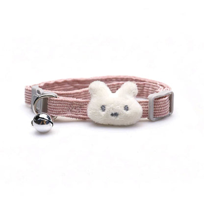 Mokka - Cartoon Bunny Face Adjustable Cat Collar