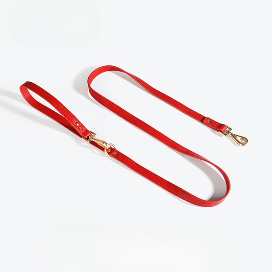 Loofie - 59in Solid Color Dog Leather Leash