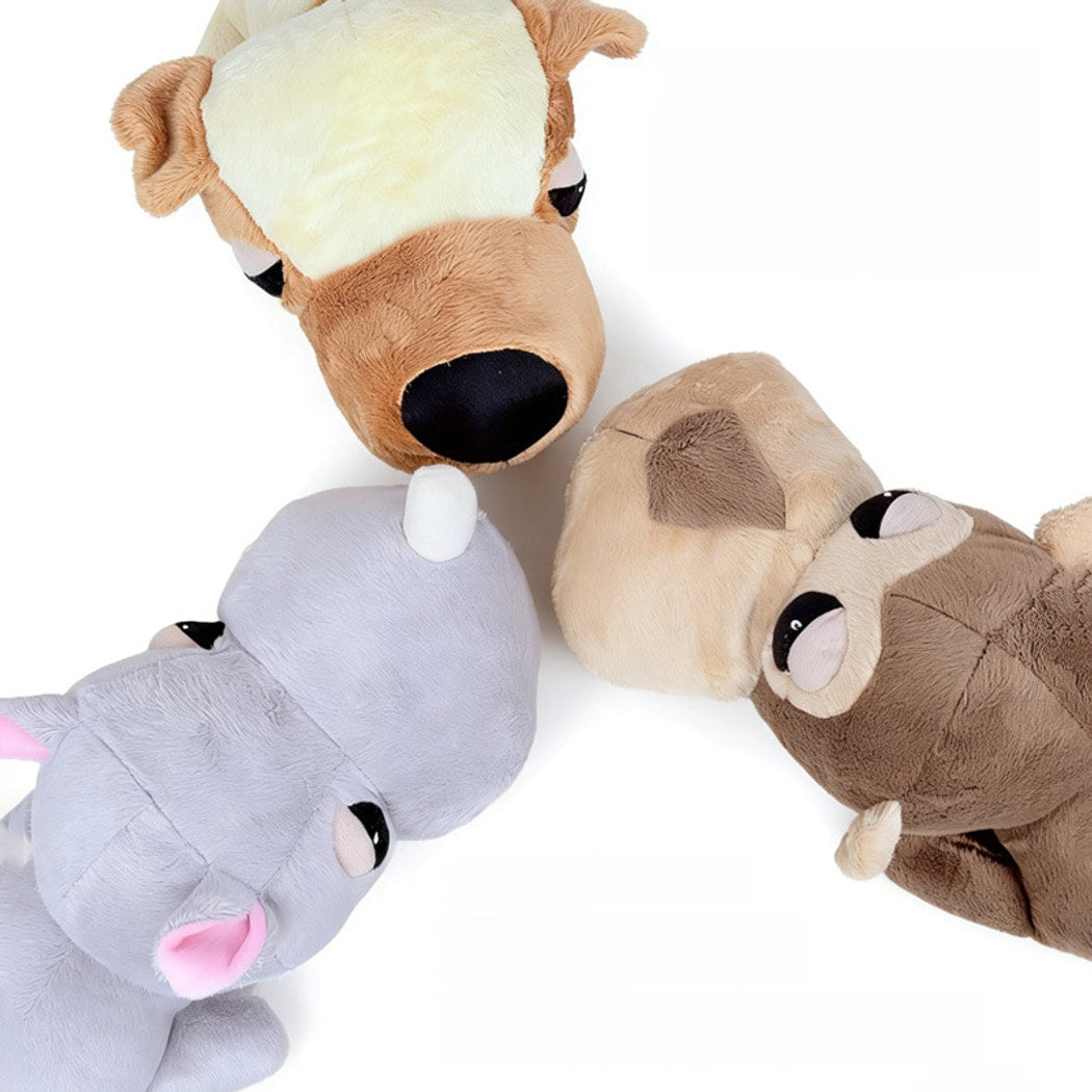 Petkin - Playful Animal Form Plush Squeaky Dog Toy